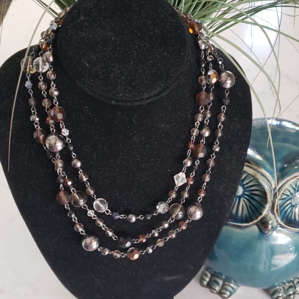 Pearl Beaded Layering Chunky Necklace With Multiple Ways Of Wearing
